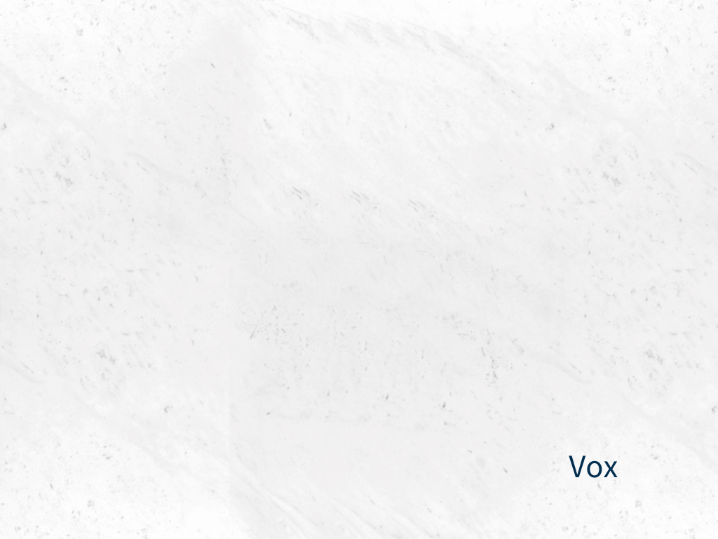 Image of Vox white marble slab with discreet grey veins