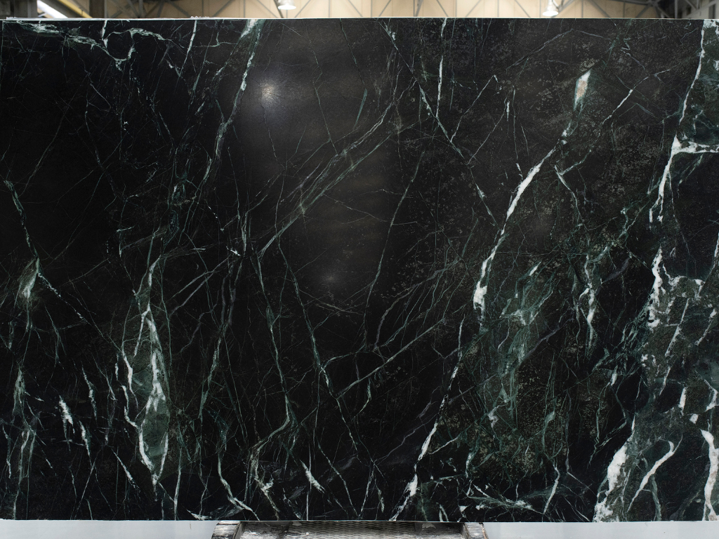 Suitable marble slab for kitchen countertop, veria green that leaves no stains